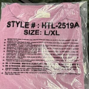 Zenana Outfitters Pink Crew Neck Sweater